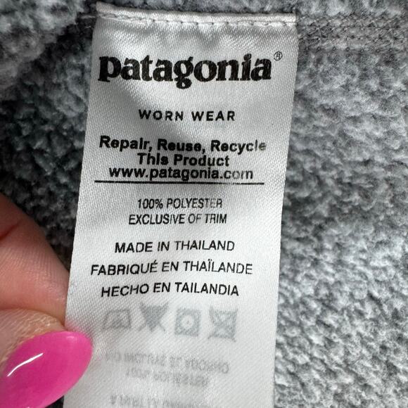 Patagonia Womens Better Sweater Size M Gray 1/4 Zip Pullover Outdoor Sports - Picture 6 of 12